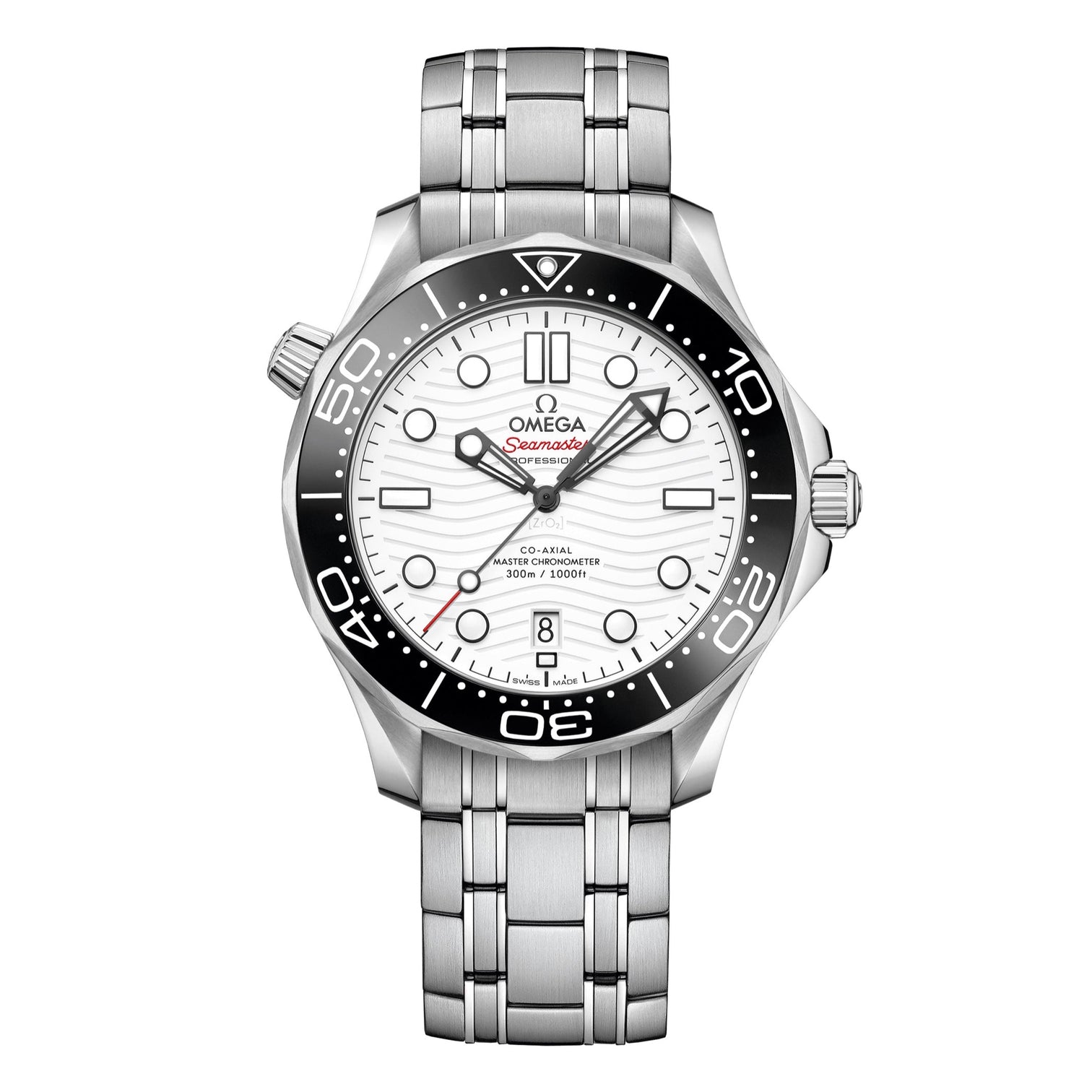 OMEGA Seamaster Diver 300M OMEGA Co-Axial Master Chronometer 42mm with White Dial